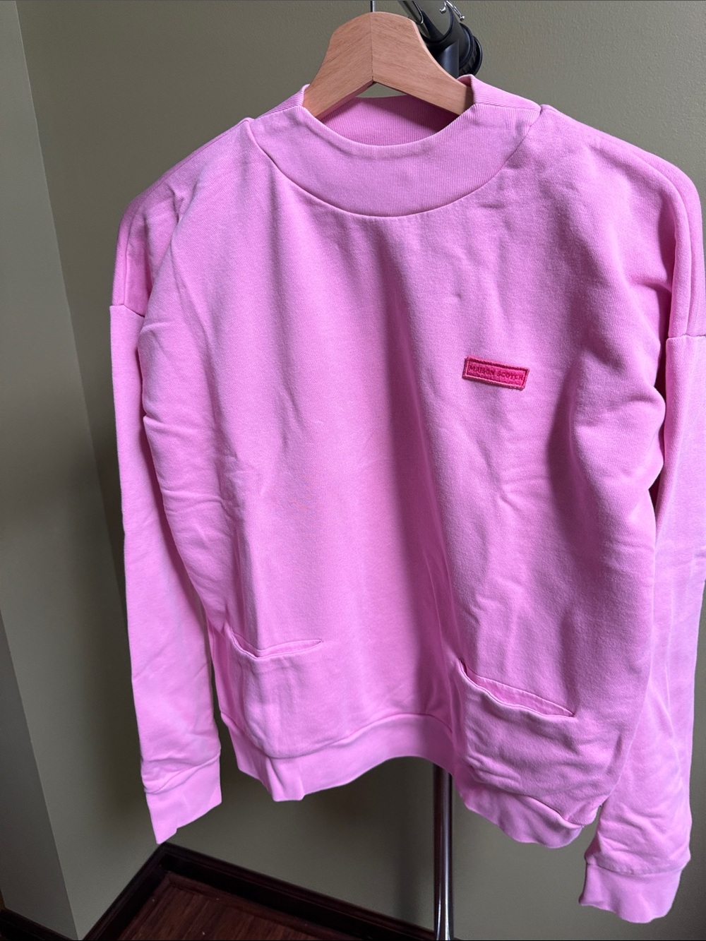 Scotch & Soda Pink Crewneck Sweatshirt